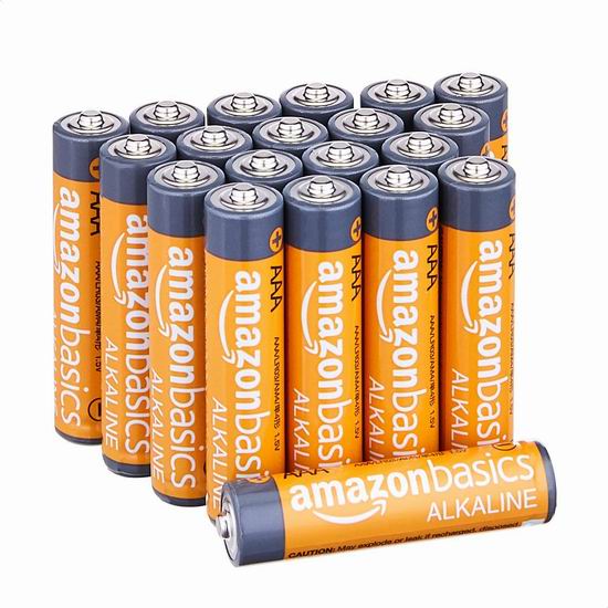  历史新低！Amazon Basics AAA 高性能碱性电池20只装6.3折 5.98加元！
