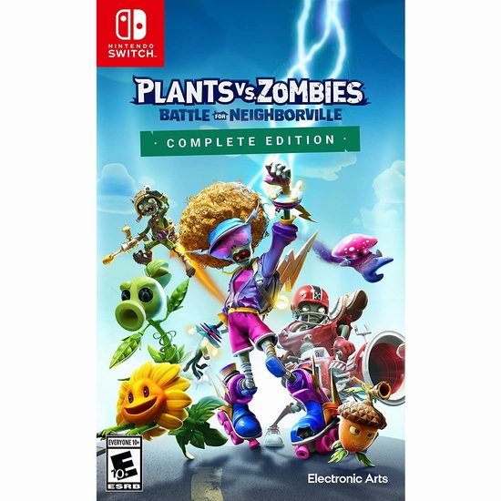  历史新低！《Plants Vs Zombies Battle for Neighborville 植物大战僵尸：和睦小镇保卫战》Switch版游戏4.5折 24.99加元！