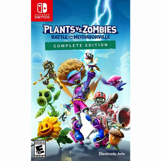  历史新低！《Plants Vs Zombies Battle for Neighborville 植物大战僵尸：和睦小镇保卫战》Switch版游戏4.5折 24.99加元！