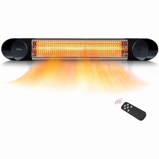  金盒头条：历史新低！Veito 1500W 户外/室内 防风雨 壁挂式红外线电取暖器 279.99加元包邮！