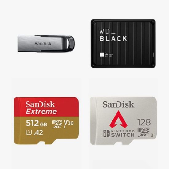  金盒头条：精选多款 SanDisk 闪迪、WD 西数 品牌SD储存卡、移动硬盘、U盘等5.5折起！