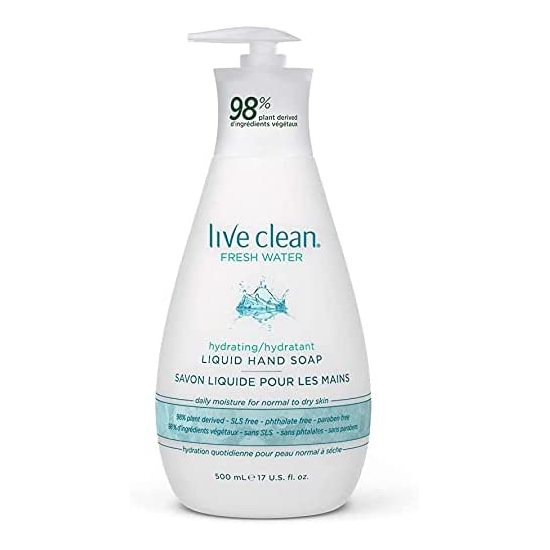  历史新低！Live Clean Fresh Water 天然保湿洗手液（500毫升x4瓶）12.96加元！