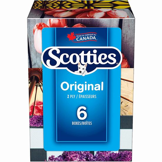  Scotties Original 双层超软面巾纸（126张 x 6盒）超值装6.7折 5.69加元！