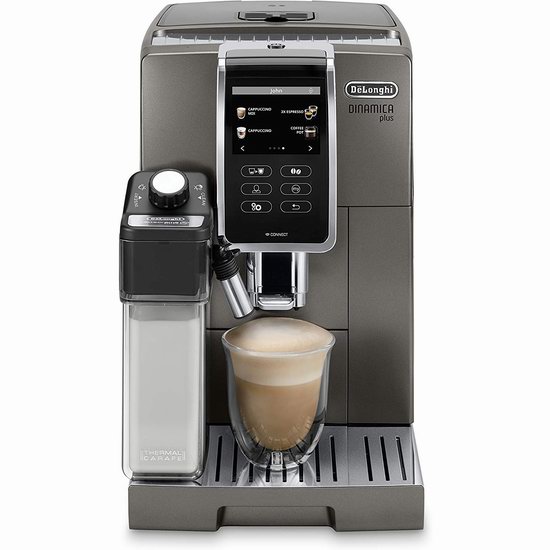 皮特代言同款！DeLonghi 德龙 Dinamica Plus 全自动即磨咖啡机 1599.99加元包邮！