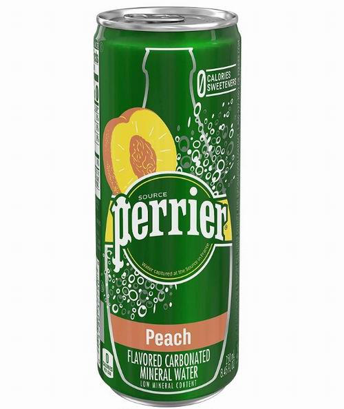  Perrier 天然泉水巴黎水/苏打水/气泡水 0卡路里 250毫升×30瓶 14.16加元