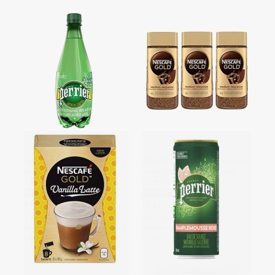  金盒头条：精选多款 Nescafe 雀巢、Perrier 速溶咖啡、天然含气矿泉水、能量饮料等4.3折起！