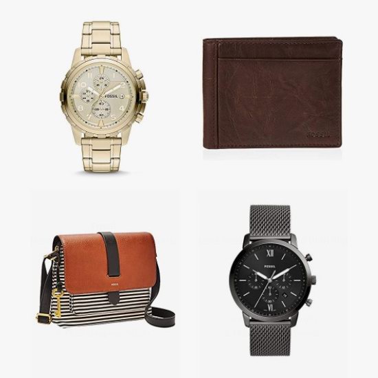 金盒头条：精选 Fossil 时尚手表、手袋、钱包、背包、皮带、首饰等4.4折起！