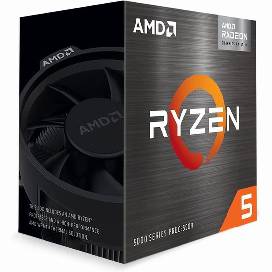  AMD Ryzen 锐龙5 5600G 7纳米 6核12线程 台式机处理器6.5折 189.99加元包邮！