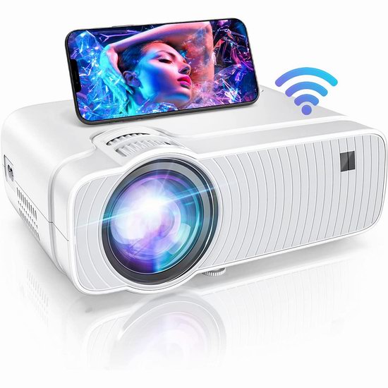  手慢无！历史新低！QLBDirect 原生720P WiFi无线 LED家庭影院投影仪 57.99加元包邮！