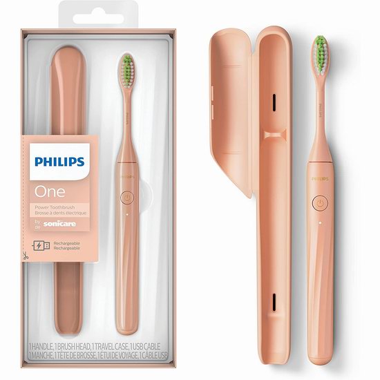  Philips One HY1200/05 飞利浦 高颜值 电动牙刷 39.99加元（原价 54.99加元）+包邮