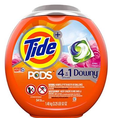 Tide PODS 4合1洗衣球 带柔软剂 54粒 15.17加元，原价 18.77加元