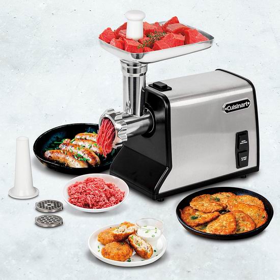  Cuisinart MG-200C 专业电动绞肉机/香肠灌肠机 118.99加元包邮！灌肠绞肉一机搞定！