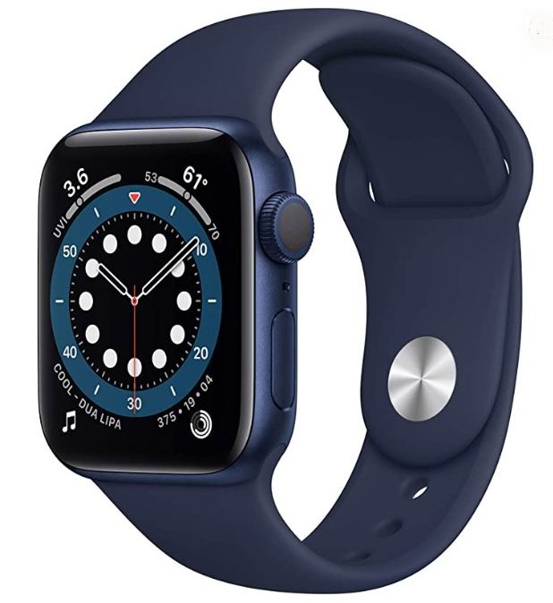  Apple Watch Series 6 苹果智能手表 GPS 40mm 469加元，原价 569.99加元，包邮
