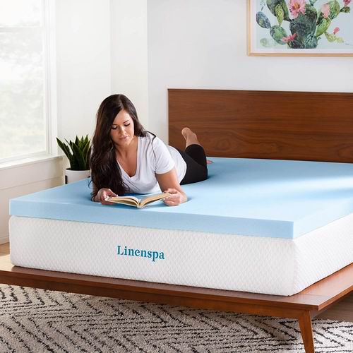  史低价！Linenspa 3英寸 凝胶记忆海绵  King 床垫 127.65加元，原价 179.56加元，包邮