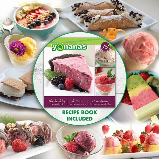 历史新低！Yonanas IC0988BK13 豪华版 100%纯水果冰淇凌机5.6折 59.97加元包邮！天然安全又营养！