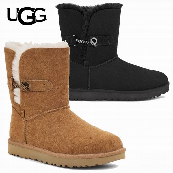  UGG Estera 皮毛一体 女式中筒雪地靴6.4折 137.6加元包邮！2色可选！