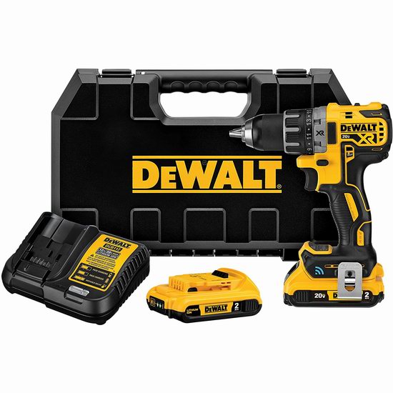  历史新低！DEWALT 得伟 DCD792D2 20V Max XR 蓝牙 紧凑型无刷电钻/起子机6.1折 200.26加元包邮！HomeDepot同款337加元！