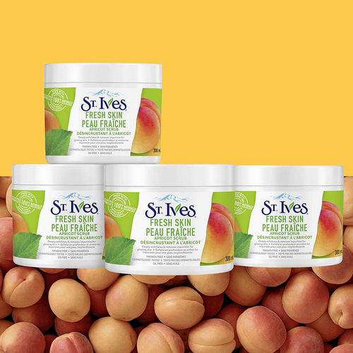  St. Ives 去角质磨砂膏 300毫升×4瓶 18.7加元（原价 23.05加元）！每瓶4.72加元！