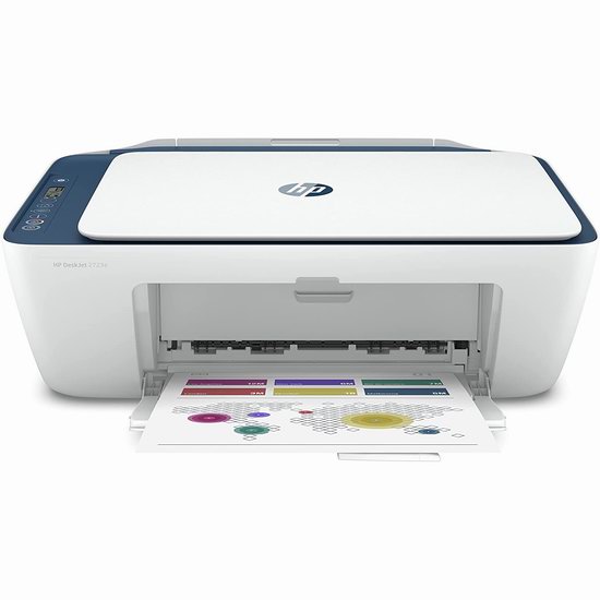 历史最低价！HP 惠普 DeskJet 2723e 多功能一体无线彩色喷墨打印机7折 69.99加元包邮！送9个月墨盒！