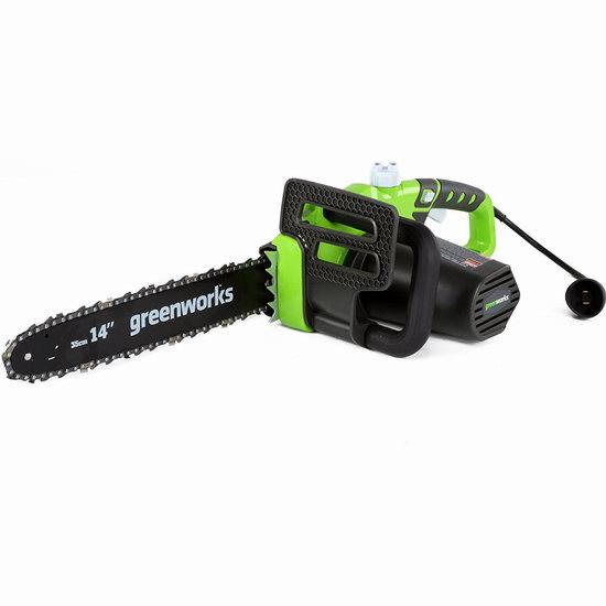  Greenworks 20222 10.5安培 14英寸电动链锯6.6折 86.1加元包邮！