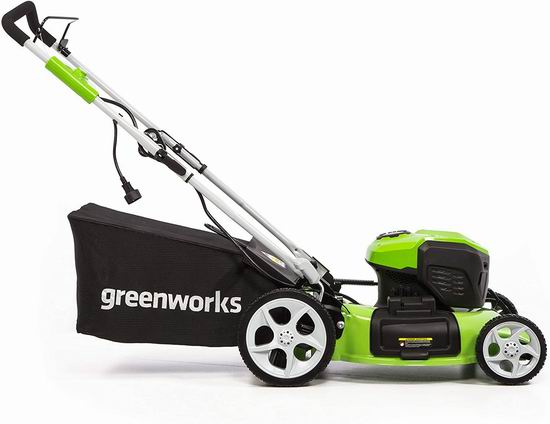 史低价！Greenworks MO13B00 21英寸 13安培 三合一电动割草机5折 149.5加元包邮！