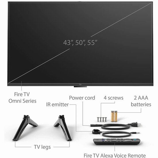 历史最低价！Amazon Fire TV Omni 系列 4K UHD 65英寸4K超高清智能电视6折 629.99加元包邮！