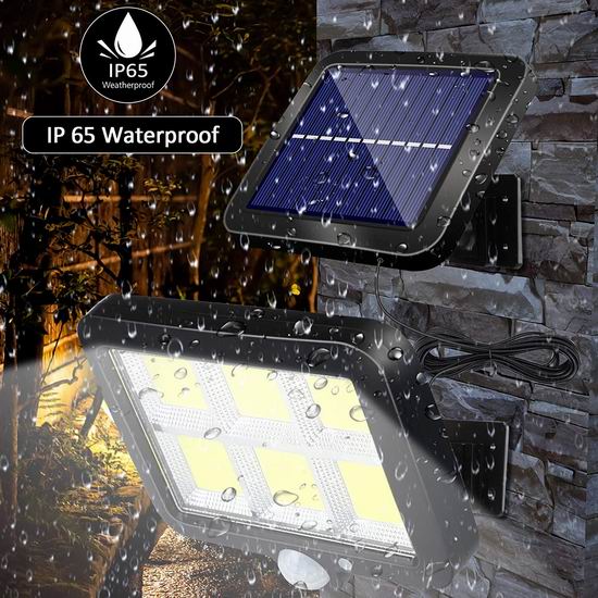  EDIFOLLY 120 LED 超亮 太阳能运动感应灯6折 29.39加元包邮！