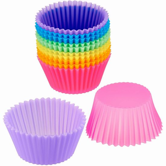  历史新低！AmazonBasics 食品级硅胶蛋糕杯12件套4.5折 4.92加元！