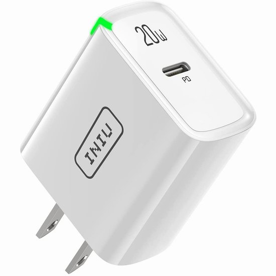 白菜价！INIU Safest 20W PD QC 3.0 智能超快速USB充电器3.6折 7.99加元！