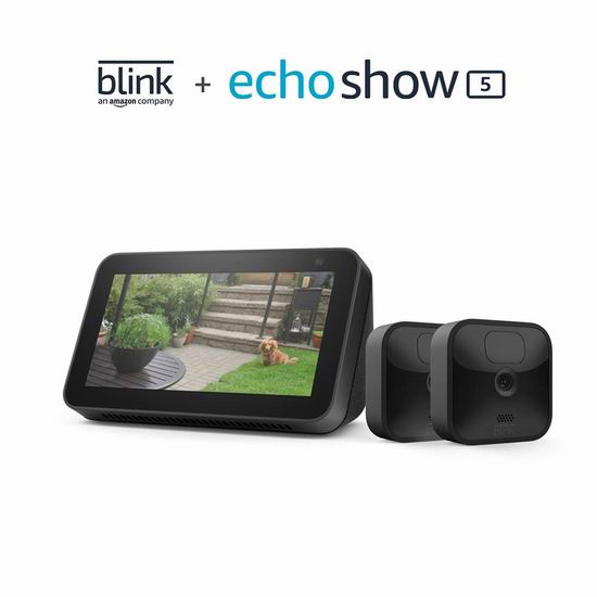 历史新低！Blink Outdoor 室内/室外 家用高清安防 智能摄像头 1-5摄像头套装 74.99-279.99加元包邮！智能显示器1.5折！