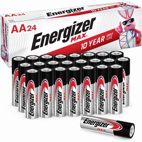  历史新低！Energizer 劲量 Max AA 高能碱性电池24颗装4.9折 8.87加元！