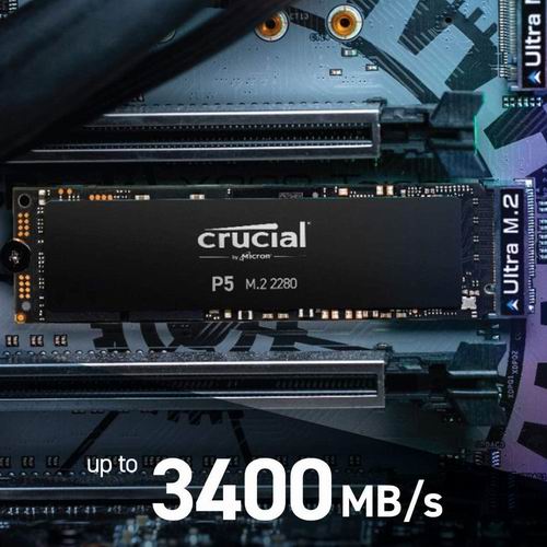  史低价！Crucial 英睿达 P5 2TB 3D NAND NVMe 固态硬盘 6.7折 244.99加元（原价 362.99加元）+包邮！