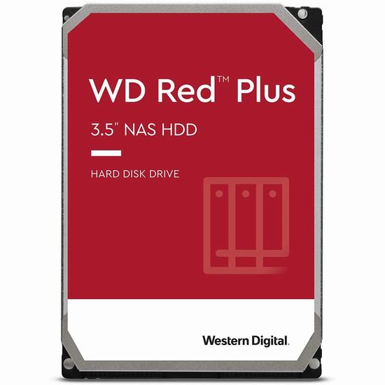  历史新低！Western Digital 西数 WD Red 红盘Plus 2TB 网络储存(NAS)硬盘 64.99加元包邮！
