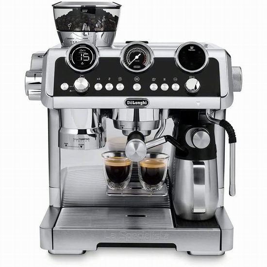  Delonghi 德龙 EC9665 La Specialista Maestro 意式美式研磨一体 半自动咖啡机 1449.99加元（原价 1699.99加元 ）+ 包邮！