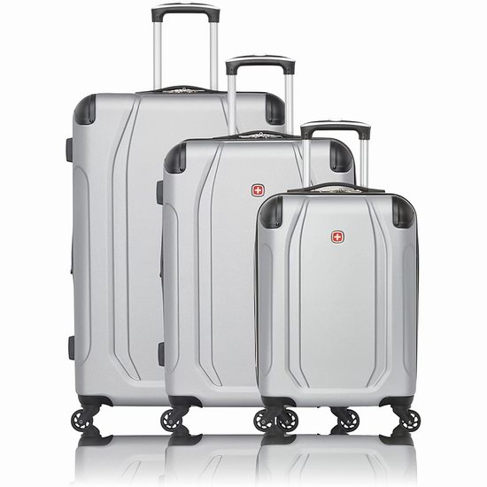  网购周头条：历史新低！瑞士 SwissGear Central Lite SW25783 19/24/28英寸时尚拉杆行李箱3件套 170加元包邮！2色可选！