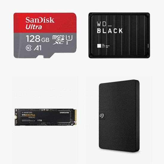  网购周头条：精选大量 SanDisk、三星等品牌固态硬盘、储存卡、U盘、移动硬盘等5.7折起！