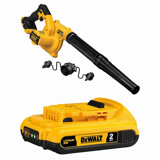  网购周头条：历史新低！DEWALT 得伟 DCE100B 20V MAX 无绳吹叶机/吹扫机+锂电池套装5折 124.99加元包邮！
