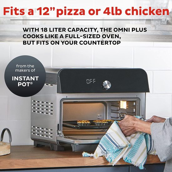  历史新低！Instant Pot Omni Plus 18升 10合1 多功能烤箱6.7折 224.36加元包邮！