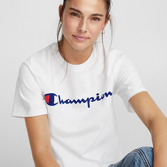  明星款 Champion Heritage 女式T恤5.8折 19.69加元！黑白两色可选！