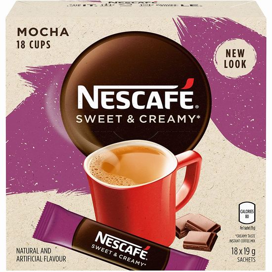  NESCAFÉ 雀巢香甜奶油 摩卡速溶咖啡（108袋）6.6折 28.02加元！