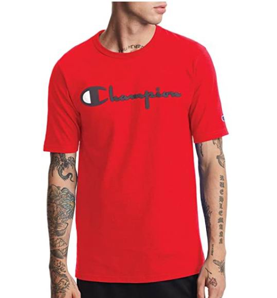  Champion  男士Logo T恤 15.75加元，码全齐降