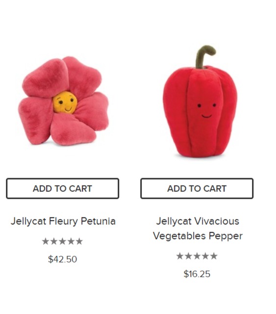 圣诞好礼！Jellycat  充满童趣 超萌毛绒玩具 满40加元立减10加元！