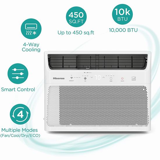  手慢无！Hisense 海信 10000-BTU WiFi智能 窗式制冷空调4.6折 193.1加元包邮！