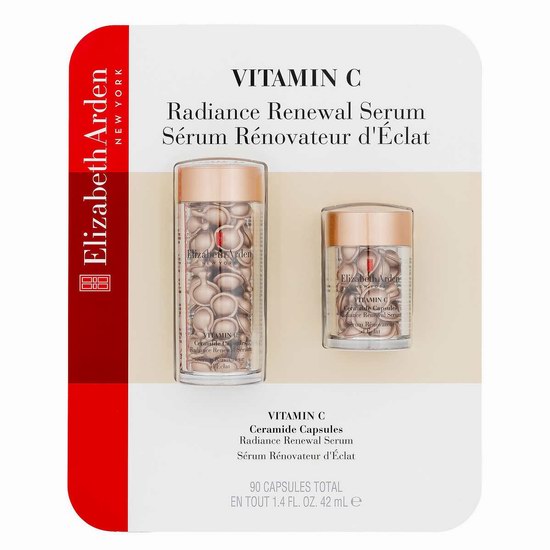  Elizabeth Arden 雅顿维C胶囊及水凝霜超值装限时折上折，最高享4.9折 24.49-48.99加元！指定款美妆护肤品最高享额外7折！