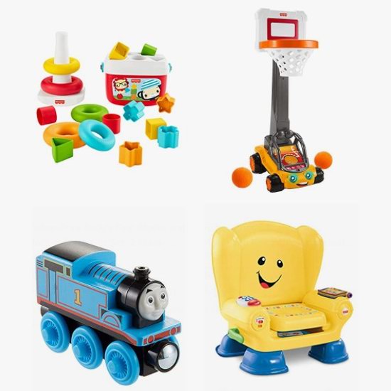  金盒头条：精选 Fisher-Price 费雪婴幼儿益智玩具、托马斯小火车、篮球架、麦克风等7折起！
