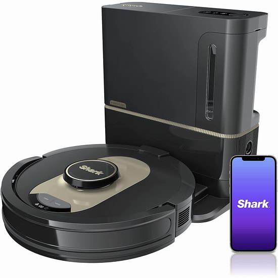  震撼好价！新品 Shark AV2501AE AI人工智能 激光导航 真空扫地机器人5.5折 470.4加元包邮！自动集尘，60天无需倒垃圾！