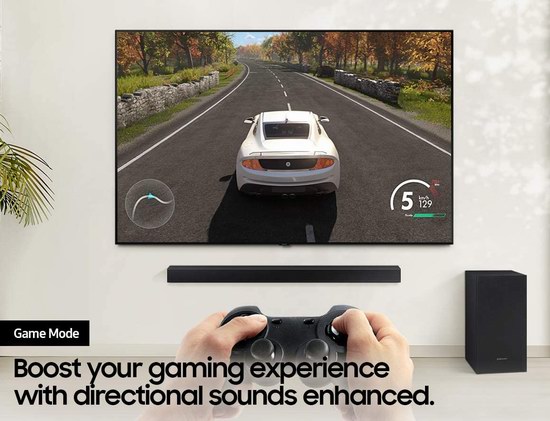 Samsung 三星 HW-A450/ZC 300瓦 2.1声道 家庭影院回音壁 电视音响/条形音箱+无线低音炮 227.98加元包邮！