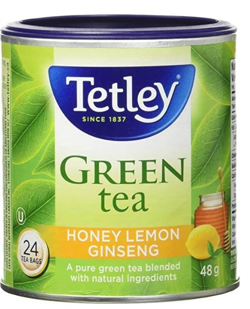  Tetley Tea 蜂蜜柠檬人参绿茶 24包   2.98加元