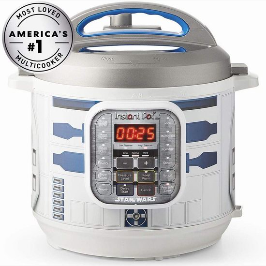  历史最低价！Instant Pot Star Wars Duo 星球大战R2D2机器人 6夸脱 14合一 多功能电压力锅5折 99.99加元包邮！