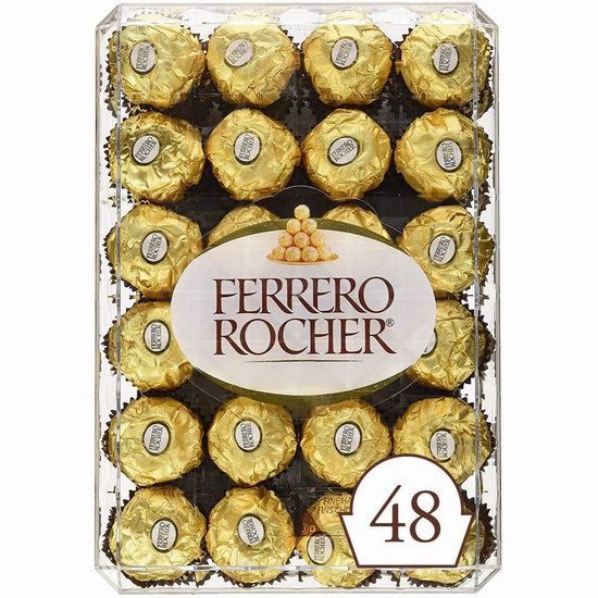  Ferrero Rocher 费列罗 钻石礼盒装巧克力（48粒）6.4折 13.41加元！比Costco节礼周促销还便宜！